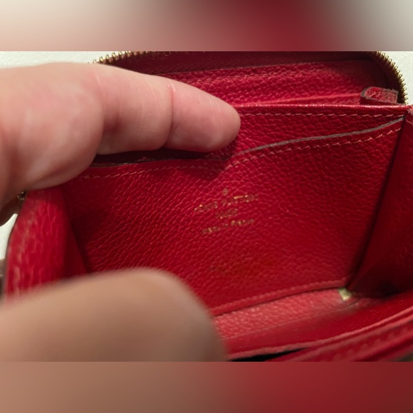 Authentic Louis Vuitton Emprentei Compact Zipper Wallet Beautiful Red COA - Picture 9 of 14